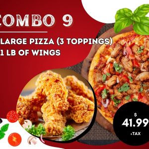 Combo – 9(PIZZA & WINGS COMBO)(O1)