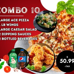 Combo – 10(PIZZA & WINGS COMBO)(O3)