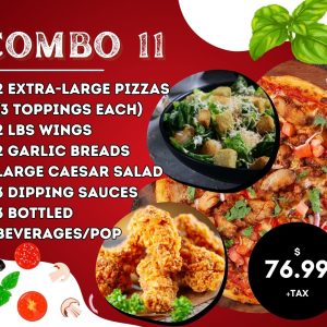 Combo – 11(PIZZA & WINGS COMBO)(O5)