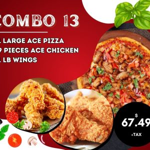 Combo – 13 (PIZZA & ACE CHICKEN COMBO)(O14)
